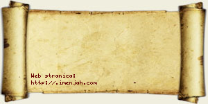 Teodor Bzenić vizit kartica